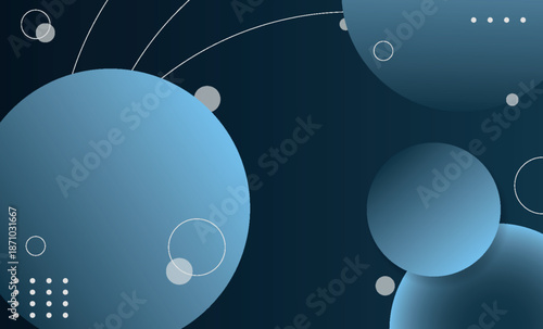 Abstract background with modern and dynamic circular elements. Minimalist background concept for cover, banner, brochure, presentation, certificate, and website. Vector VOL. 5