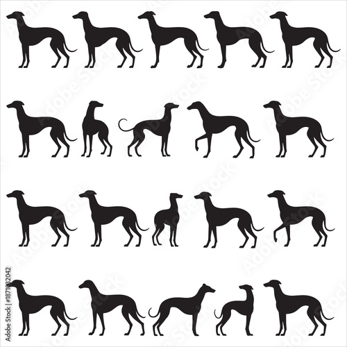 Greyhound Dog Svg Clipart