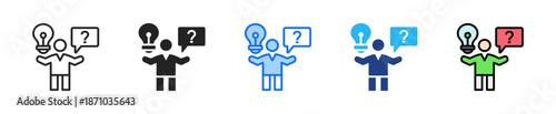 Problem Solving Icon Set Multiple Style Collection