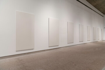 Blank frames in the art gallery