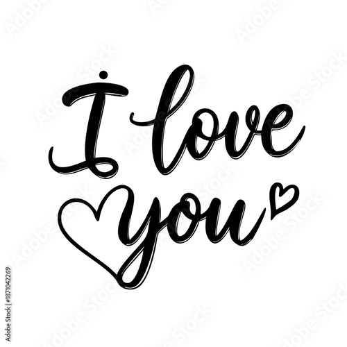 i love you text font calligraphy hand written letting script black color object icon i love you happy valentine day romantic wedding romance february 14 fourteen month i love you gift heart love cute