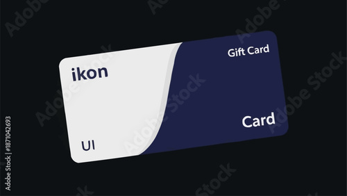 Modern Gift Card Design with Ikon UI Branding.