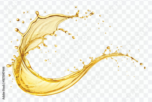 abstract 3d fresh olive oil splash explosion, flying olive oil on the air cut isolated on white background