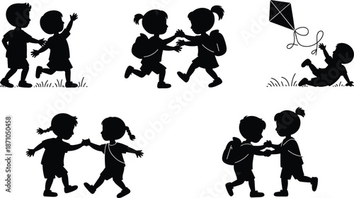 Modern Digital Education Infographic: Key Concepts of Online Learning, Collaboration, and Technology Integration flat vector illustration