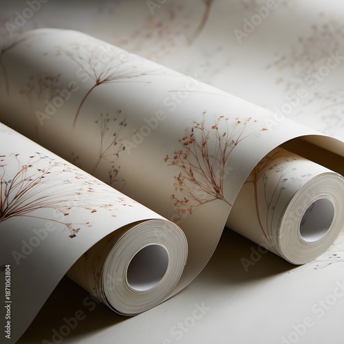 Wallpaper Rolls with Delicate Pattern