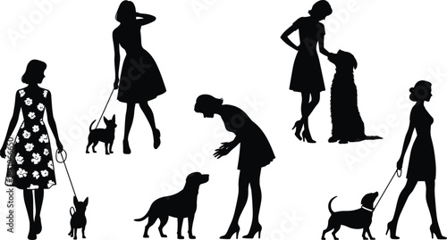 Silhouette of elegant women drinking coffee at cafe, sitting at table, modern fashion lifestyle, relaxing moment, feminine vector art

 flat vector illustration