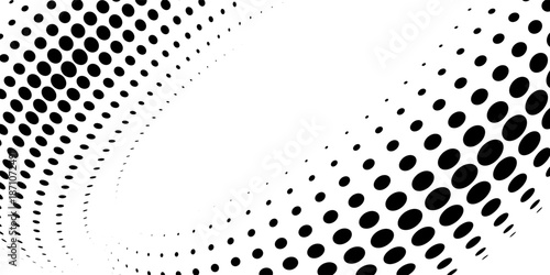 Grunge Halftone white and black dot pattern and black grunge gradient background. Dotted line comic style vector illustration