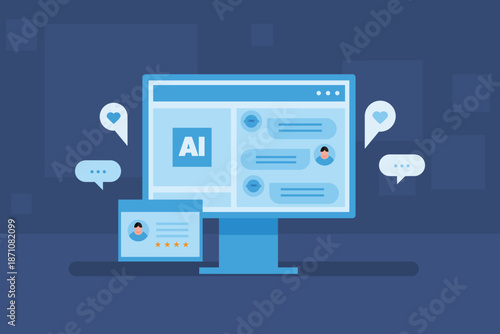 AI powered chat application integrated with a website, handling customer queries, technical issues and providing customer support.