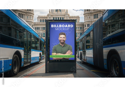 Bus Stop Mockup 120