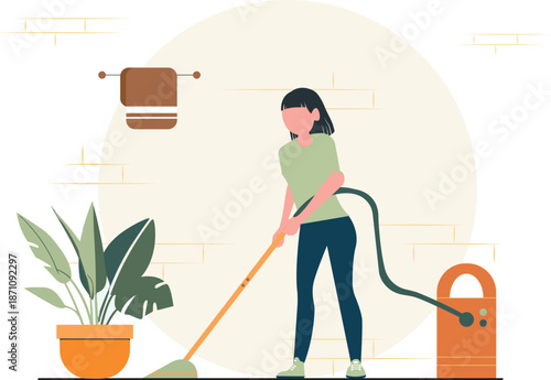 Female Character Routine Bundle: Work, Fitness & Leisure Vectors, Modern Woman Character Daily Life & Hobbies Illustration Set