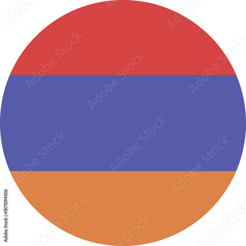 Armenian Flag Circular Emblem