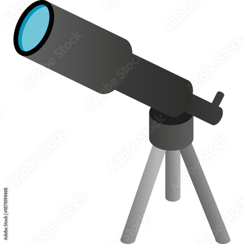 Astronomy telescope on a tripod