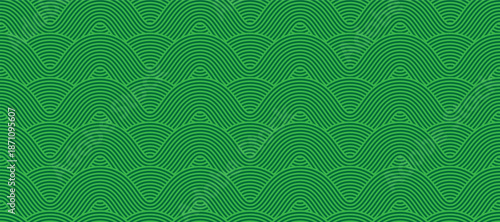 Seamless green vineyard pattern with organic wavy lines of grape fields. Eco‑friendly farm texture, abstract striped landscape, natural agriculture background, botanical vector design for rustic decor