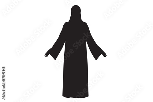 Hijab Woman Silhouette Standing
