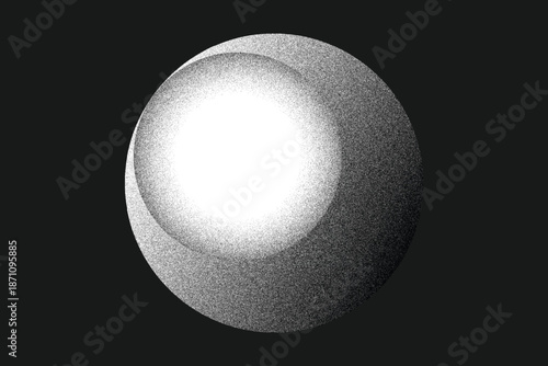 Deep space wormhole vortex surrounded by cosmic dust and stars. Black hole portal bending time and space. Galactic swirl in stippling style. Dotwork. Pointillism. Dots shading. Vector illustration