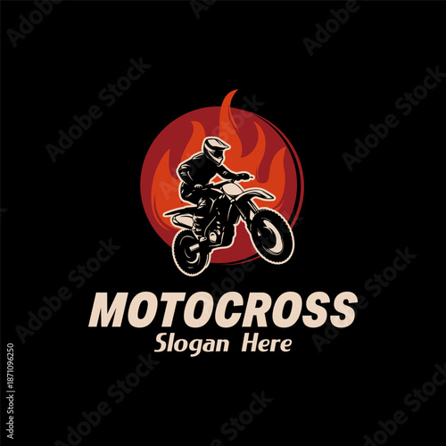 dirty bike vector template for graphic design