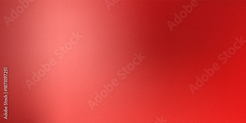 Red Gradient Background. Grainy Noise Texture. Design for Template, Social Media, Trendy, Vintage, Brochure, Banner