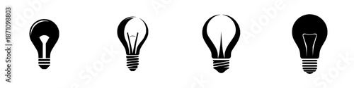 Different styles of light bulbs showing various designs and shapes