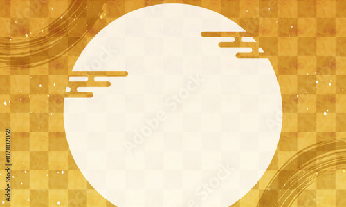 和風背景ゴールド