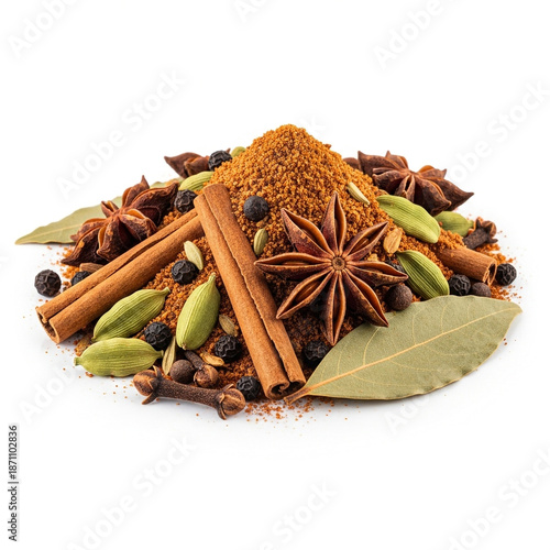 Garam masala showcasing warm brown spice tone
