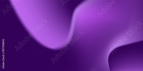 Light purple wave abstract background. Gradient. The surface texture of the fabric is firm. Dark colored background with space for design. Plum eggplant color combination