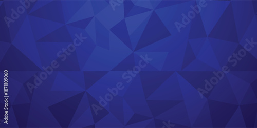 Blue Abstract Geometric Polygon Background With Triangles For Modern Design And Digital Wallpaper