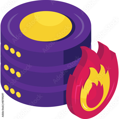 Burning Database Server Icon