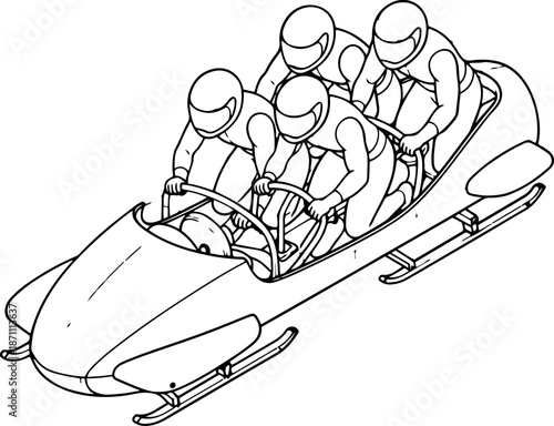 Four Person Bobsled Team