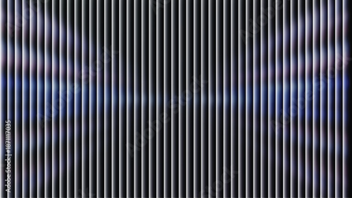 Abstract blue metallic lines presenting a concept of speed, data transfer, and technology, offering a dynamic background with gleaming light reflections creating a futuristic feel