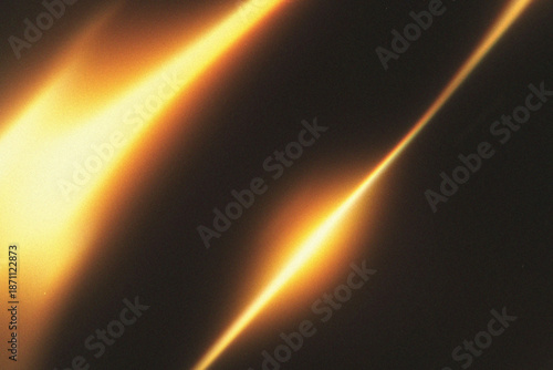 light leak overlay effect with scratch dust and blur gold light,retro film texture flare ray lens on black background.abstract background with colorful glowing light,grunge old film burn light