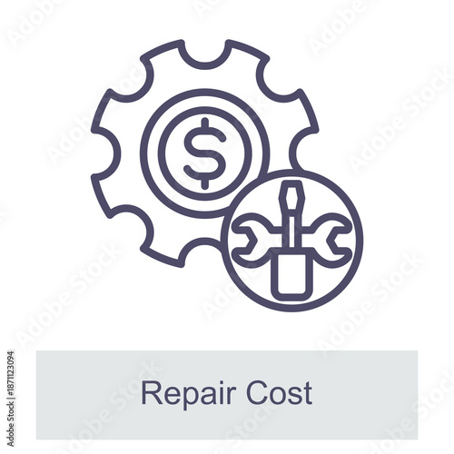 Repair Cost Element For Design Graphic