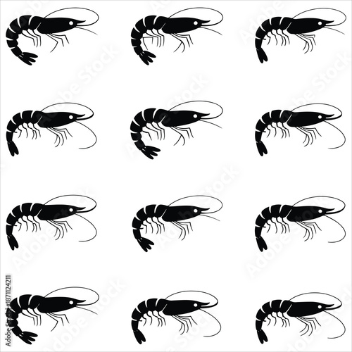 Shrimp Svg Clip Art