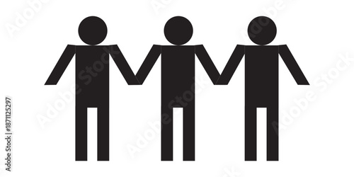 Persons symbol for your infographics. pictogram and stick figure infographic