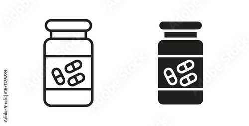 Pill bottle icon