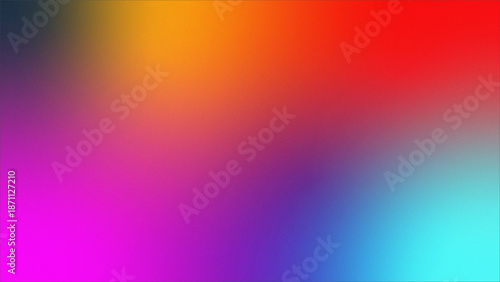 A vibrant gradient background blending shades of purple pink orange and blue