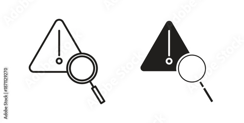 Risk analysis icon