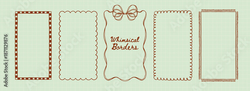 Whimsical Romantic Hand Drawn Border Social Media Story