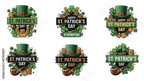 St. Patrick's Day Collection: Festive Symbols and Greetings for Celebration