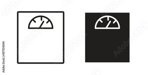 Weight scale icon