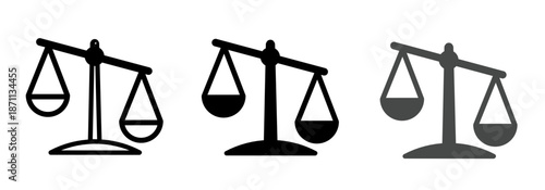 Scale icons set. Scale icon vector illustration