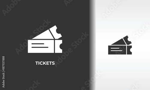 Tickets Vector, Icon Or Logo Sign Isolated Symbol Illustration