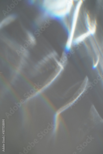 Wallpaper Mural Water texture shadow with rainbow refraction of light. Diagonal holographic flare. Overlay abstract background for natural light effects. Torontodigital.ca