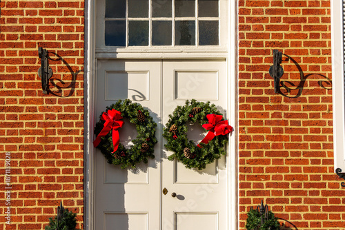 Two Christmas Wreaths