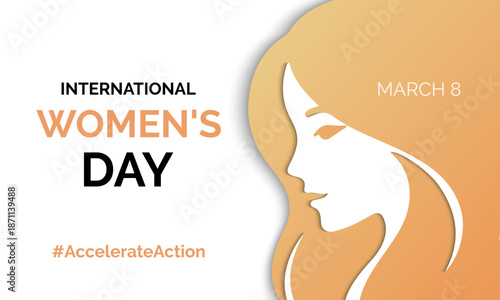 International Women s day, celebrated on March 8, honors women s achievements and promotes equality and empowerment worldwide. Silhouettes of women from various cultures and nations. Banner poster.