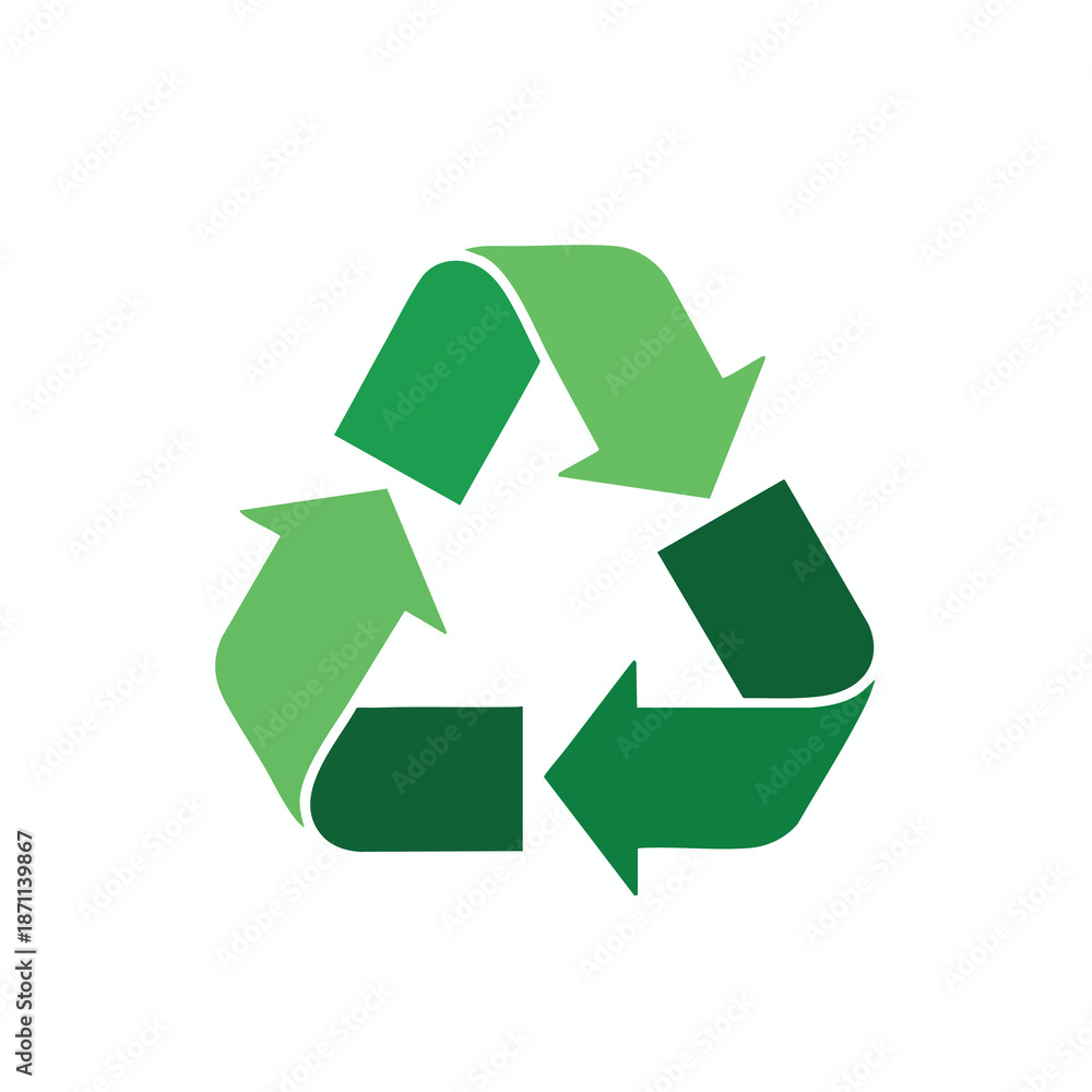 Fototapeta premium Green Recycling Symbol