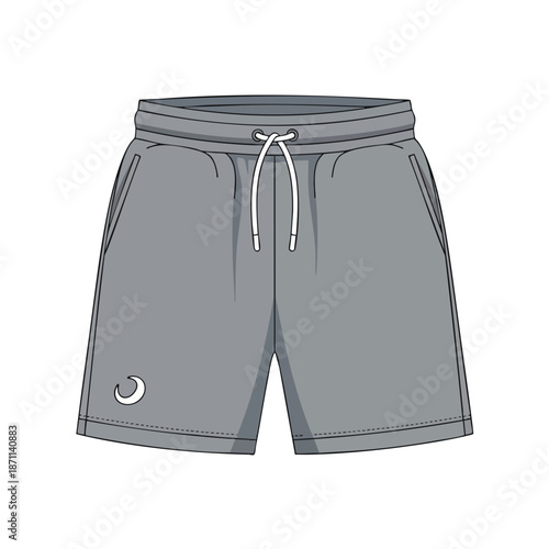 Gray Shorts Illustration