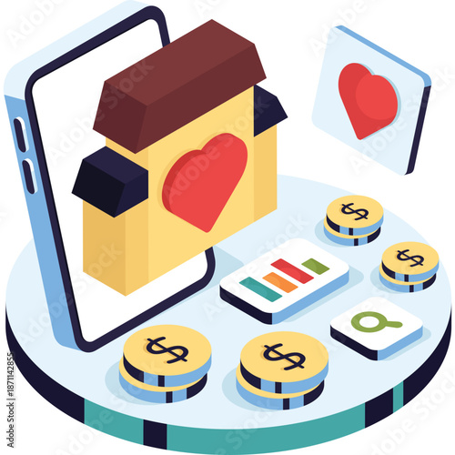 Digital Donation and Fundraising Concept