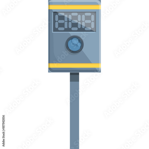 Digital display sign with clock