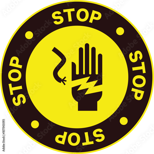 Danger Electric Shock Warning Sign