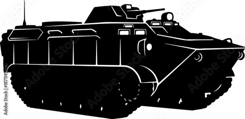 Battle Tank Silhouette Illustration

Armored Military Tank Vector

Modern War Tank Shadow Art